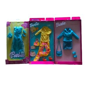 Vintage Set of 3 Barbie Outfits, NWT.
